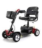 Scooter &eacute;lectrique handicap&eacute; Dolce Vita Petit 4 roues M en rouge